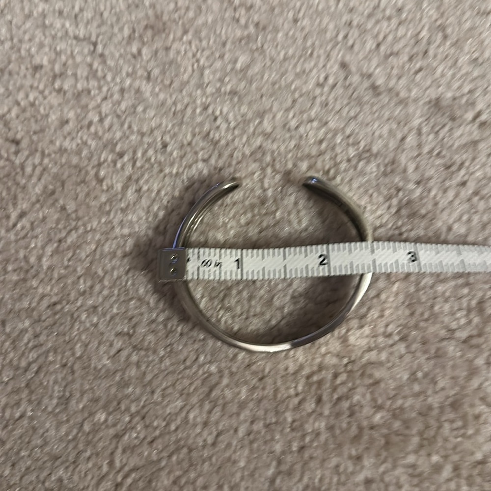 Solid Sterling Silver Quote Cuff - image 6